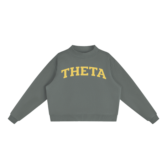 Kappa Alpha Theta Gold Mock Neck Sweatshirt