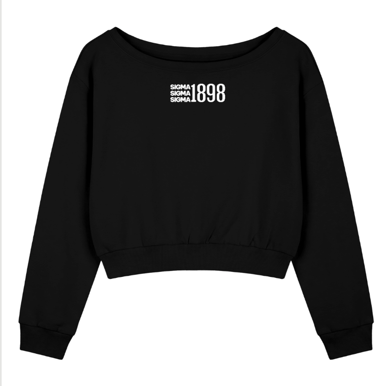 Tri Sigma 1898 Off The Shoulder Sweatshirt