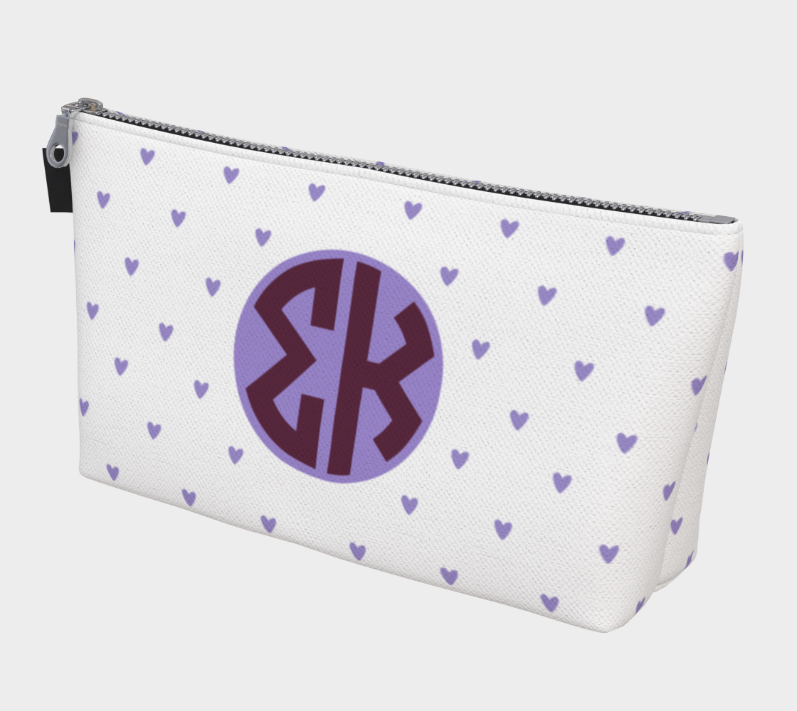 Sigma Kappa Heart Makeup Bag