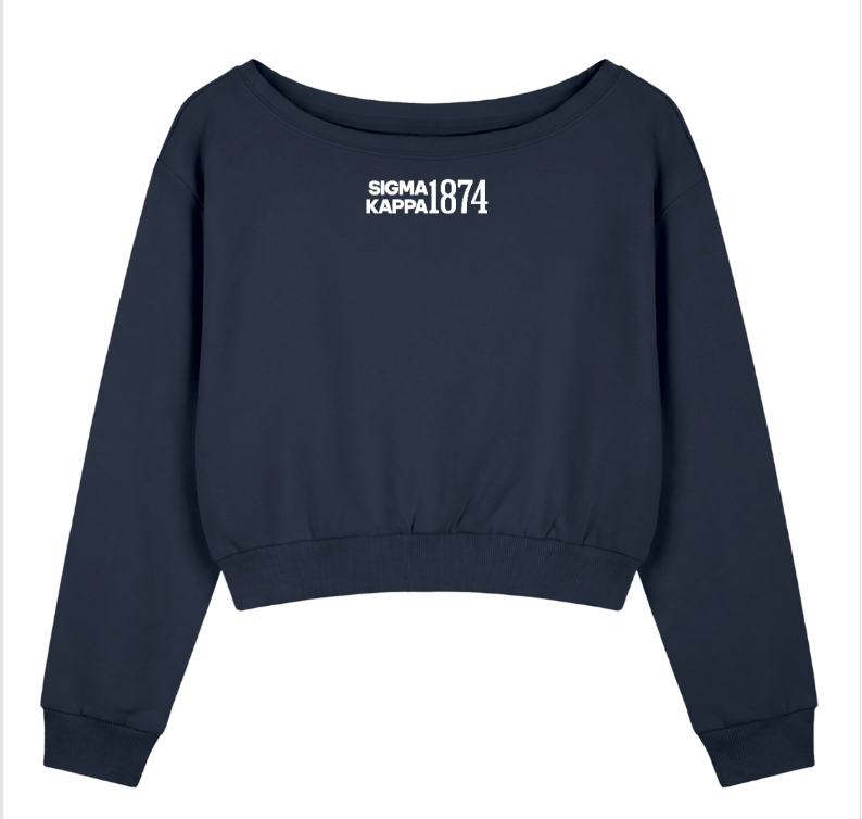Sigma Kappa 1874 Off the Shoulder Sweatshirt