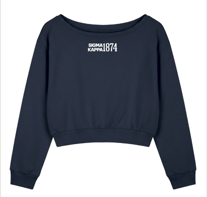 Sigma Kappa 1874 Off the Shoulder Sweatshirt