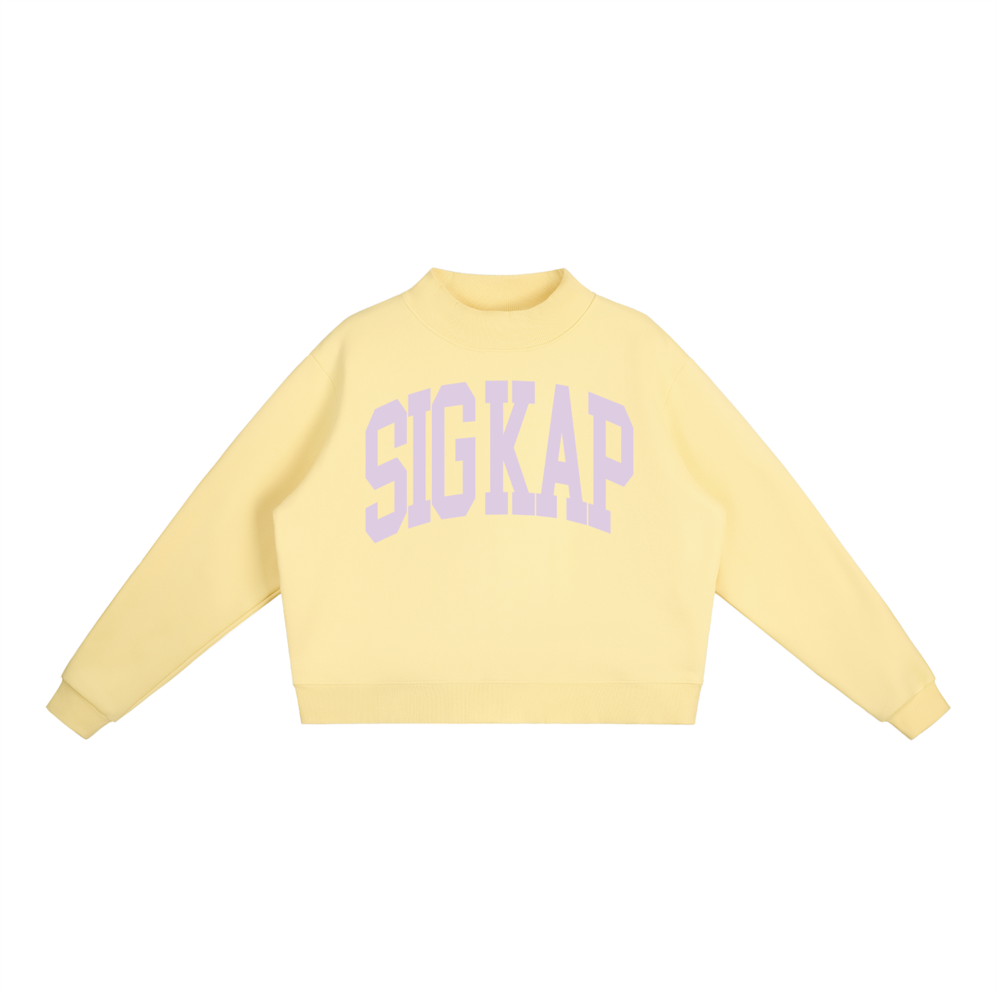 Sigma Kappa Big Mock Neck Sweatshirt - Ivy Society