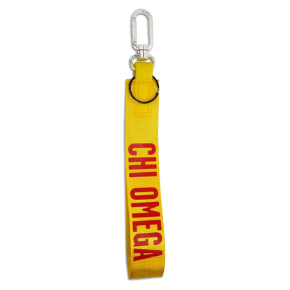 Chi Omega Wristlet Keychain