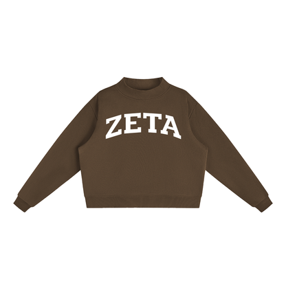 Zeta Tau Alpha Mock Neck Sweatshirt