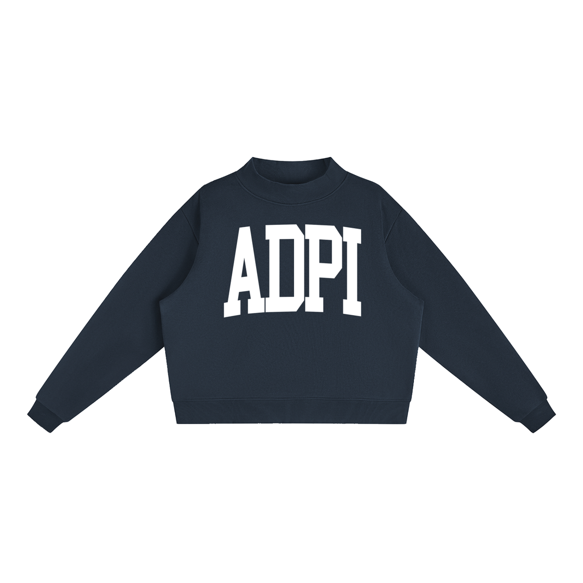 Alpha Delta Pi Big Letters Mock Neck Sweatshirt