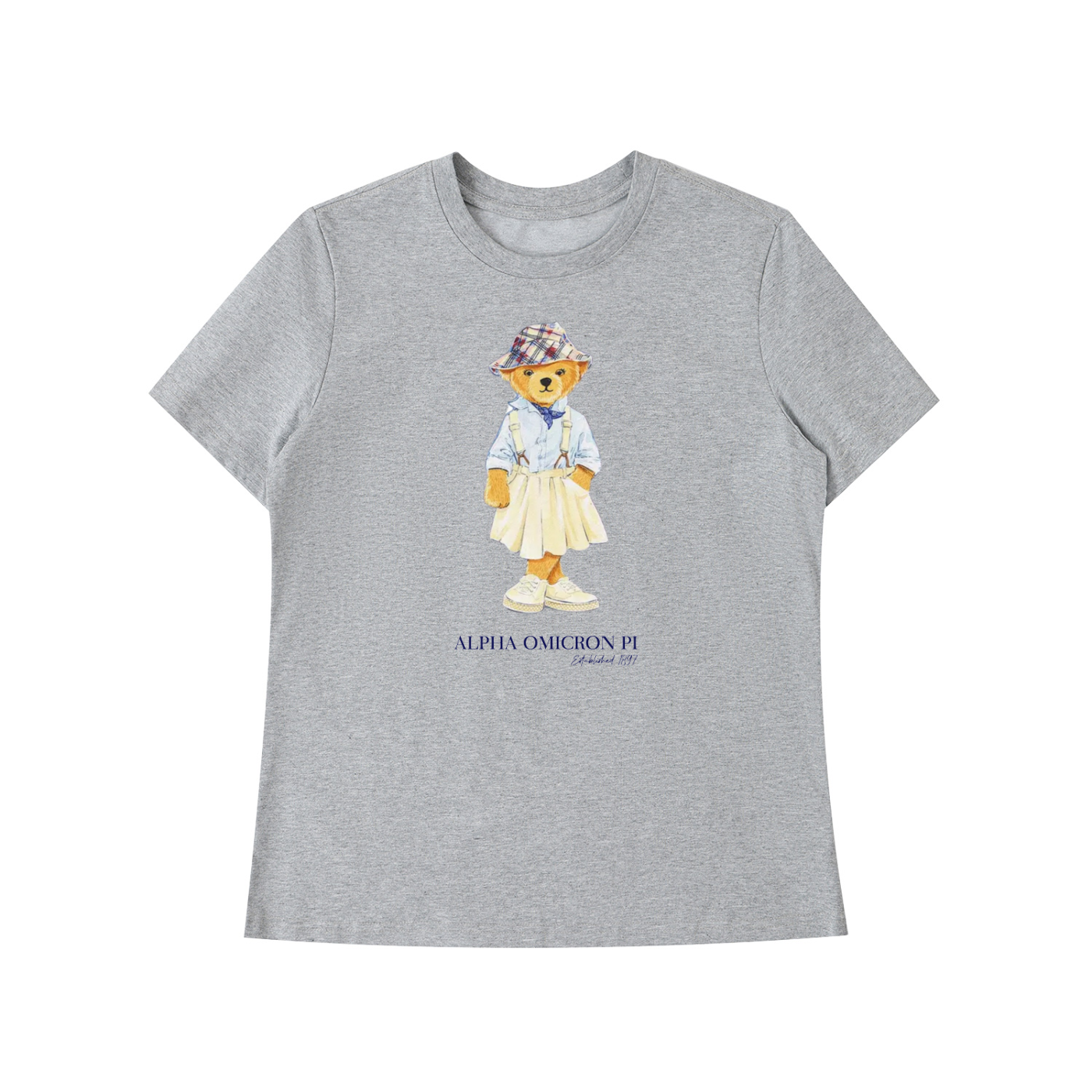 Alpha Omicron Pi Bear T Shirt