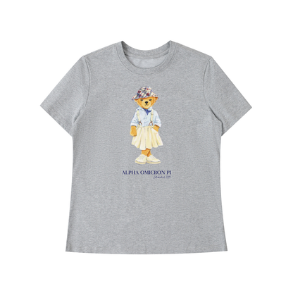 Alpha Omicron Pi Bear T Shirt