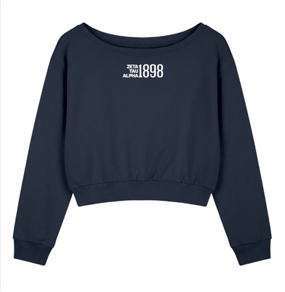 Zeta Tau Alpha 1898 Off The Shoulder Sweatshirt
