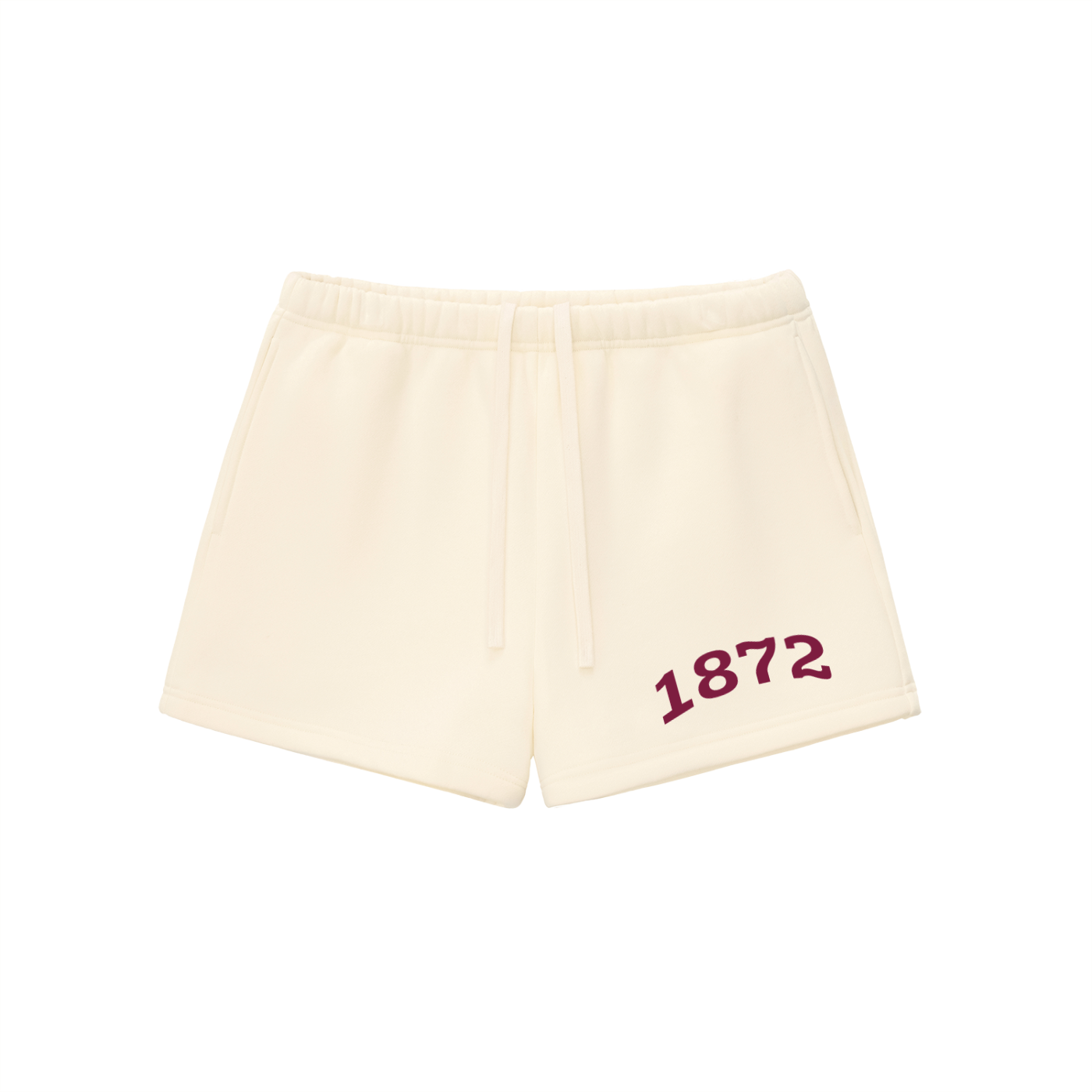 Bordeaux Alpha Phi Fleece Drawstring Shorts - Ivy Society