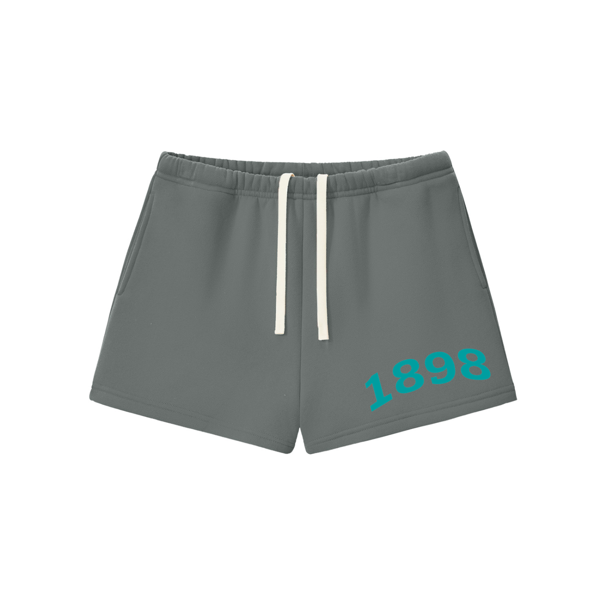 Zeta Tau Alpha Turquoise Fleece Drawstring Shorts