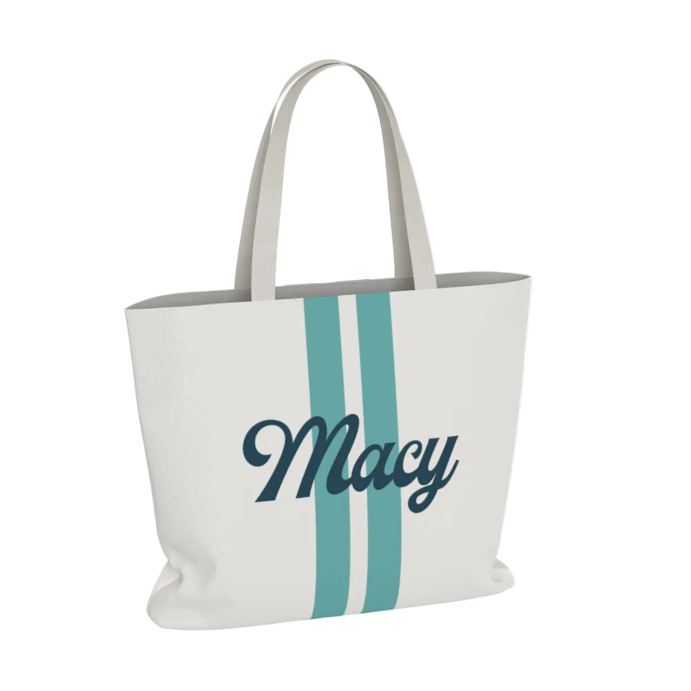 Zeta Tau Alpha Personalized Stripe Tote