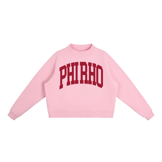 Phi Sigma Rho Big Mock Neck Sweatshirt - Ivy Society