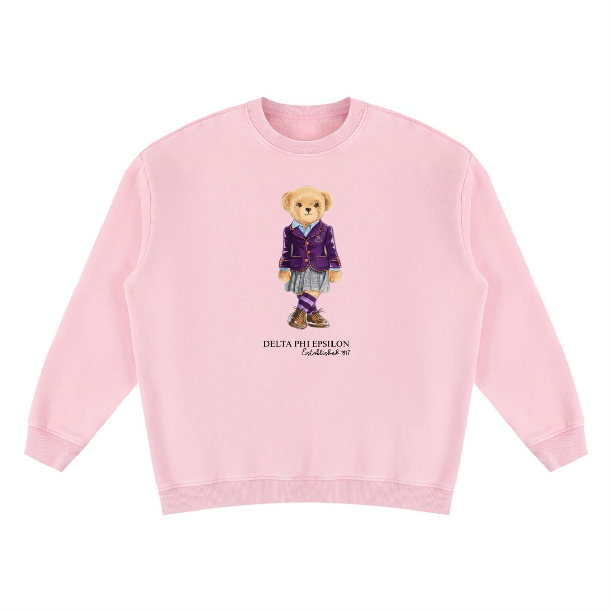 Delta Phi Epsilon Sorority Bear Vintage Wash Sweatshirt