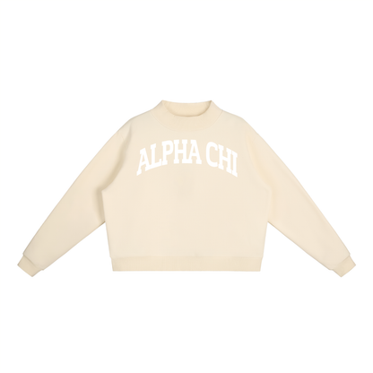 Alpha Chi Omega Mock Neck Sweatshirt