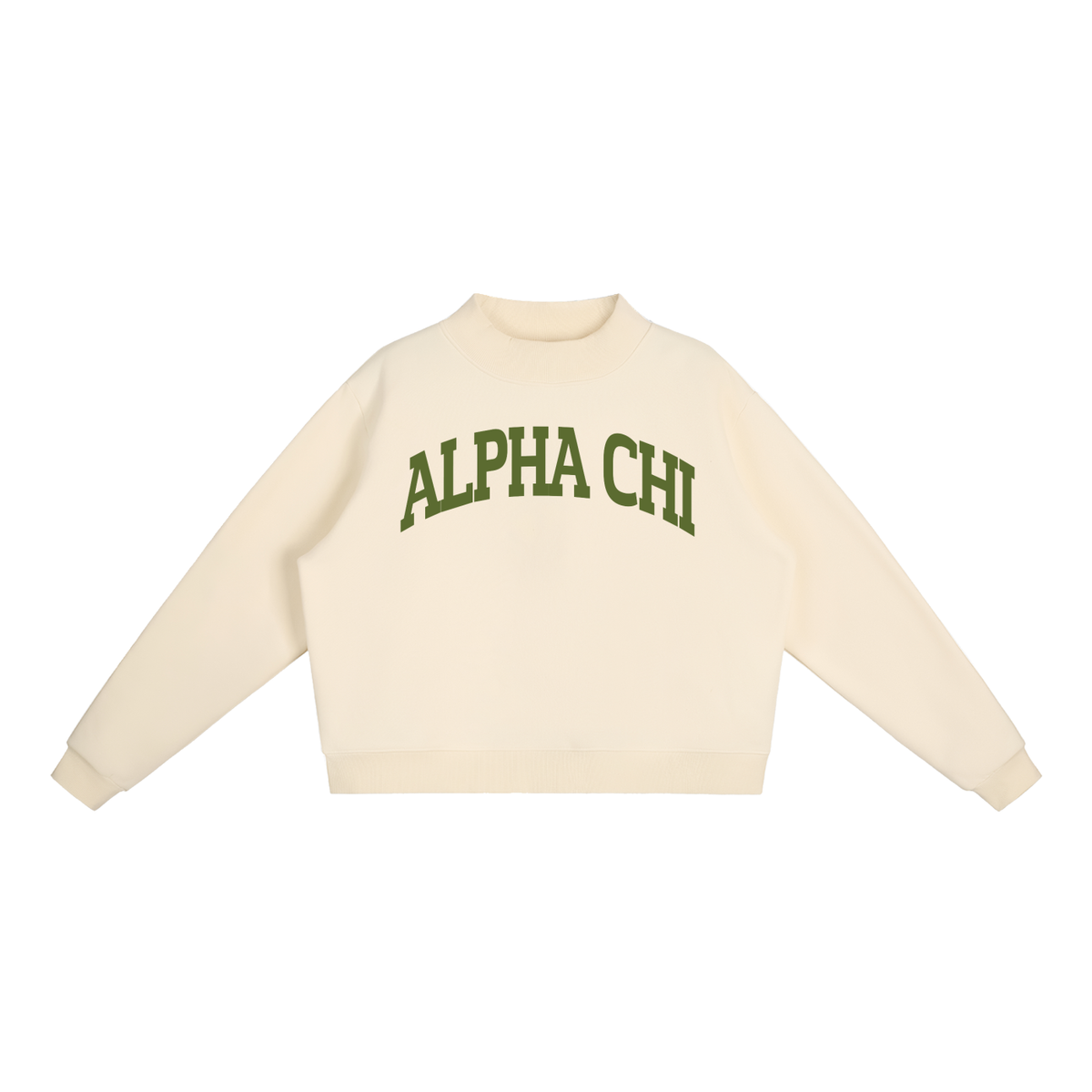 Alpha Chi Omega Mock Neck Sweatshirt