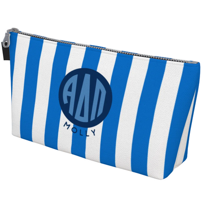 Alpha Delta Pi Monogram Personalized Makeup Bag