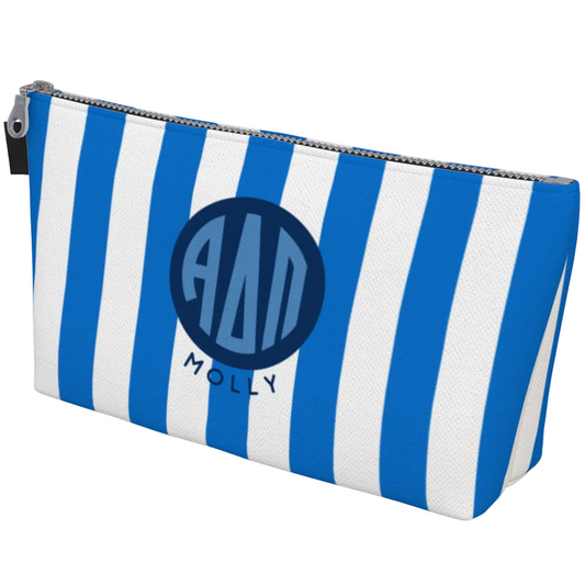 Alpha Delta Pi Monogram Personalized Makeup Bag
