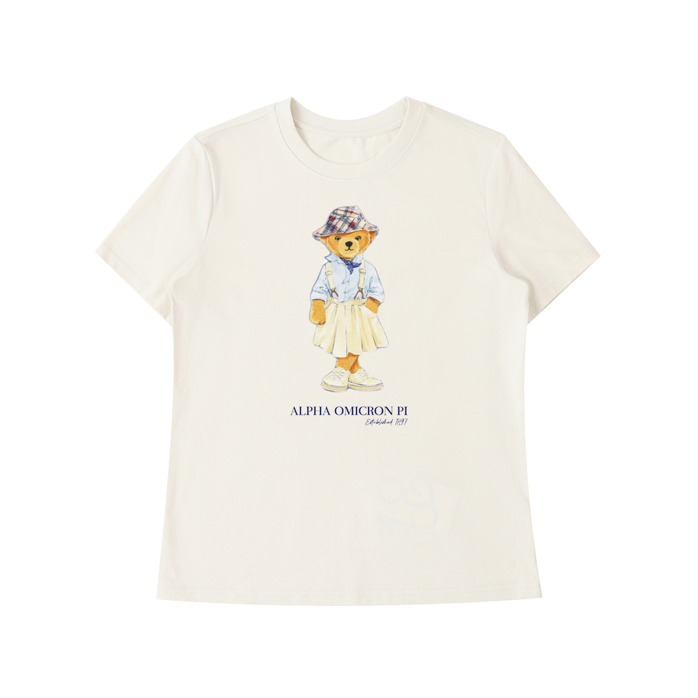 Alpha Omicron Pi Bear T Shirt