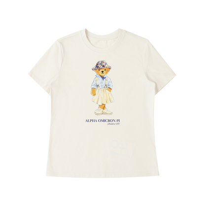 Alpha Omicron Pi Bear T Shirt