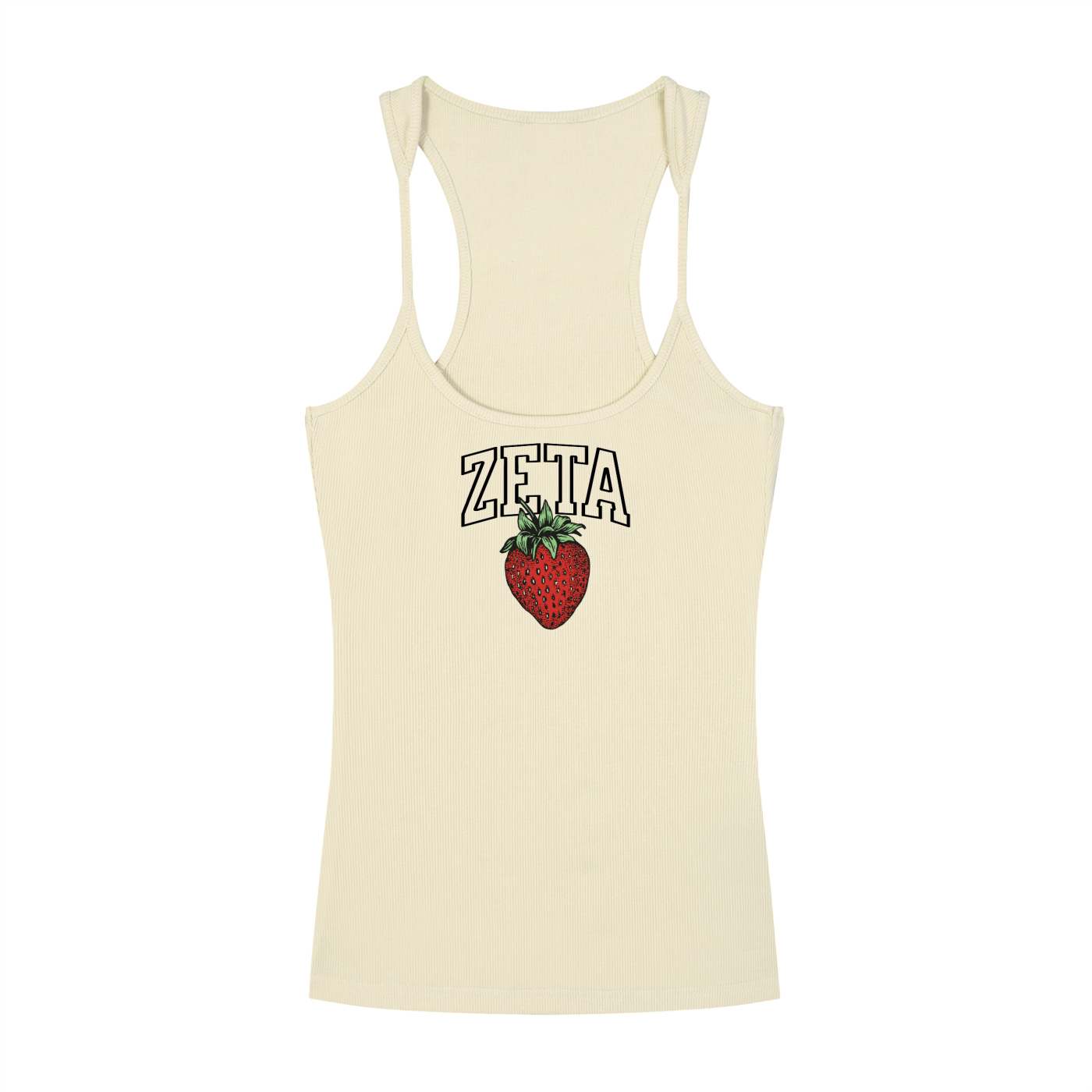 Zeta Tau Alpha Strawberry Racer Back Tank Top