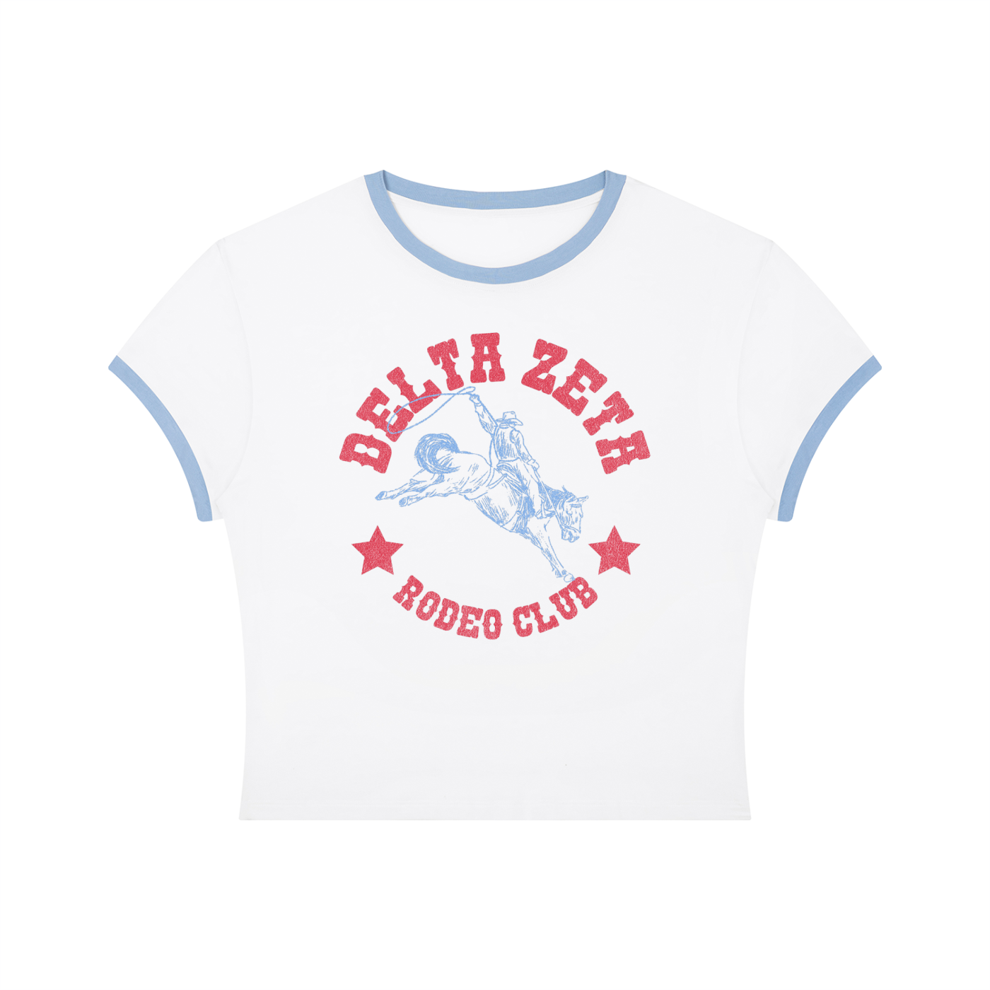 Delta Zeta Rodeo Club Ringer Tee