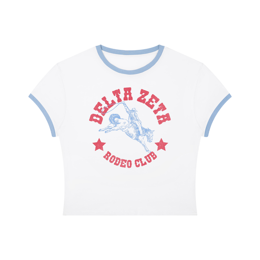 Delta Zeta Rodeo Club Ringer Tee