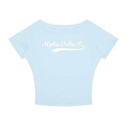 Alpha Delta Pi Off The Shoulder Tee