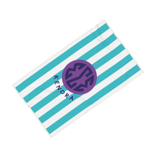 Tri Sigma Personalized Stripe Beach Towel - Ivy Society