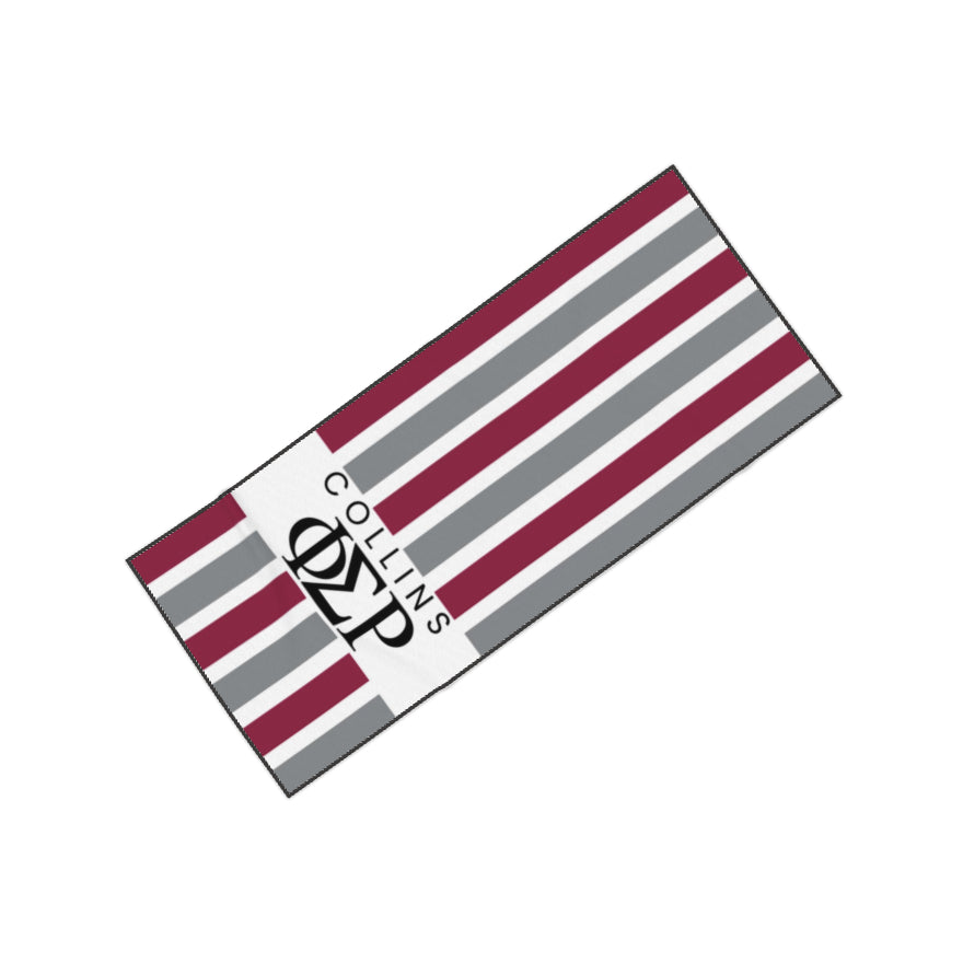 Phi Sigma Rho Personalized Stripe Beach Towel - Ivy Society