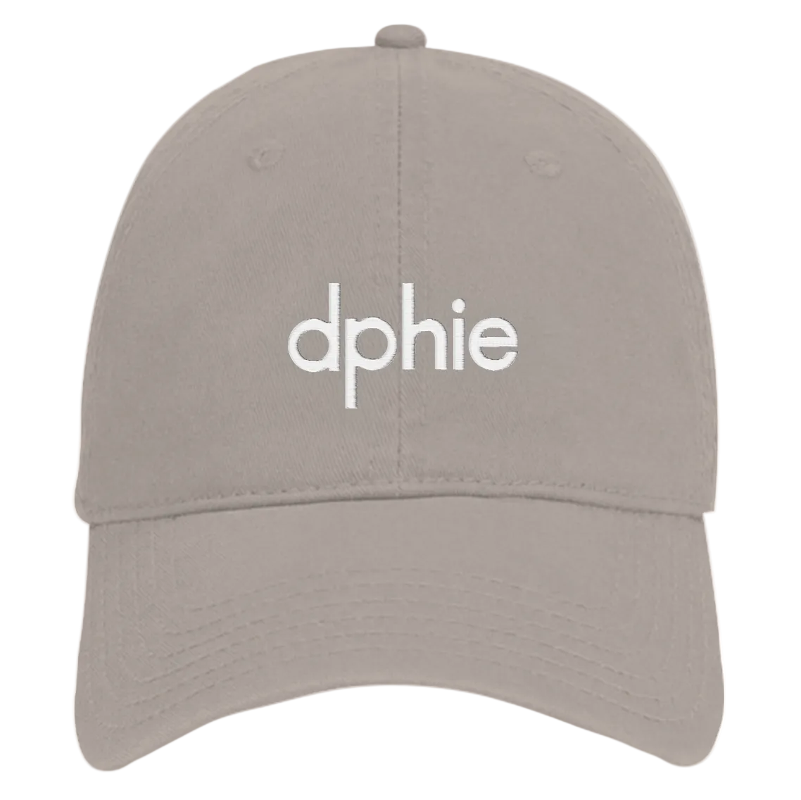 Delta Phi Epsilon White Puff Embroidered Hat