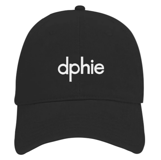 Delta Phi Epsilon White Puff Embroidered Hat