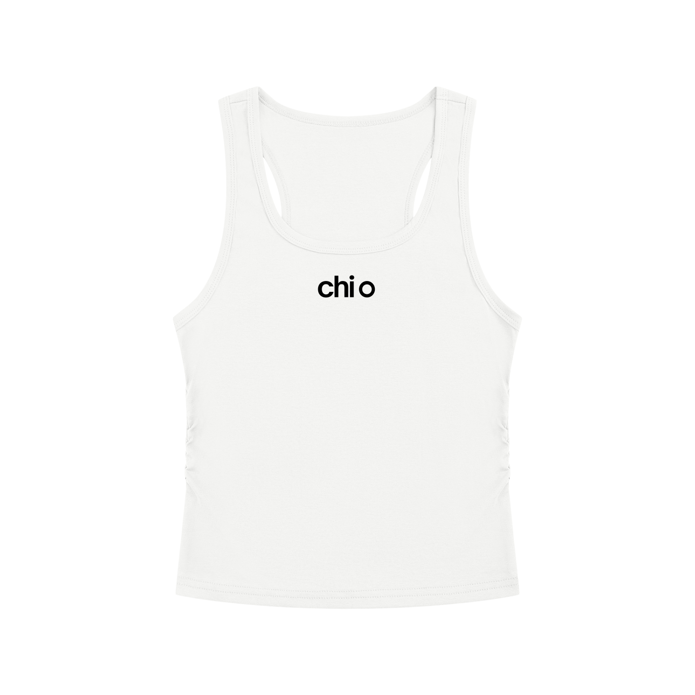 Chi Omega Athletic Ruched Tank Top