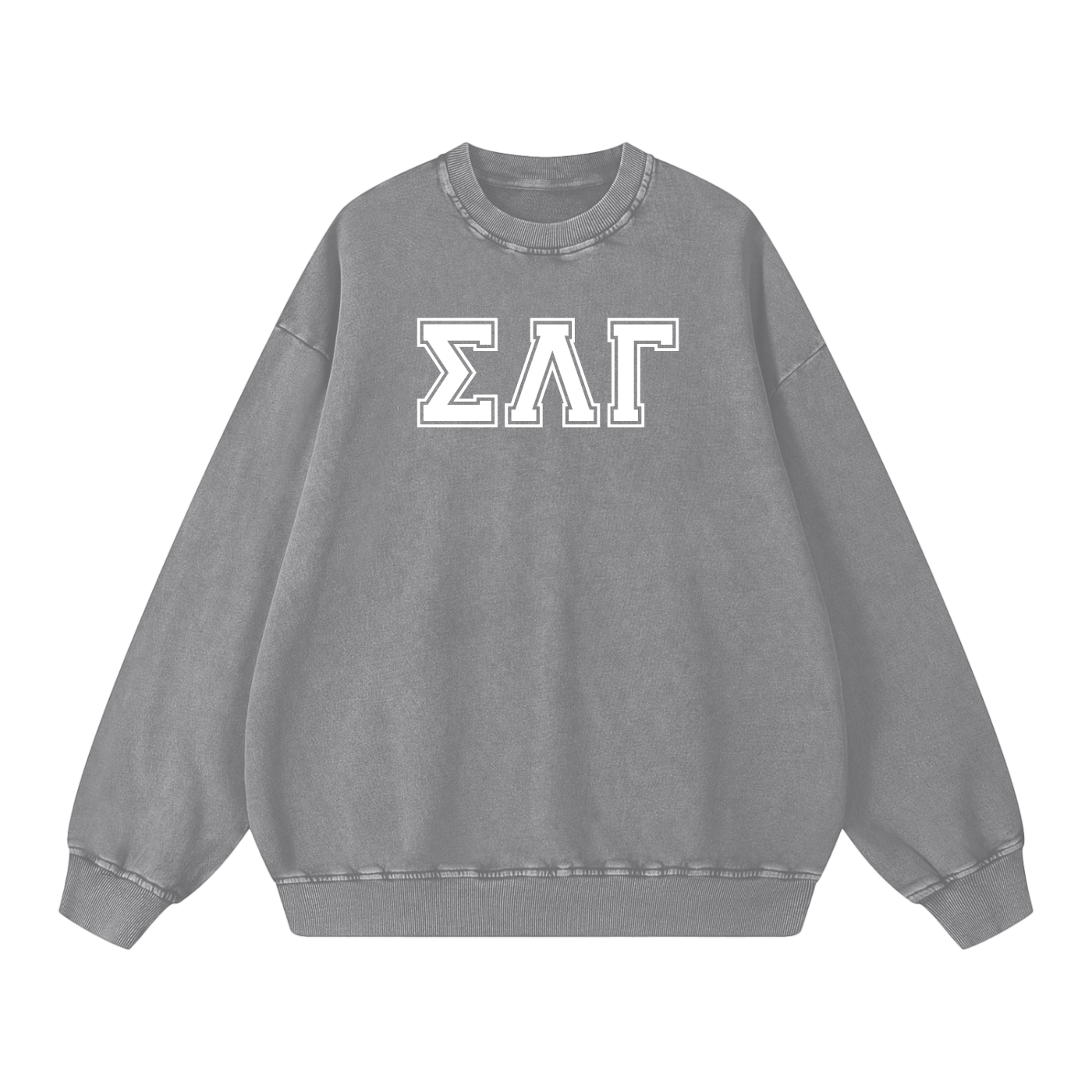 Snow Washed Oversized Sweatshirt - Ivy Society