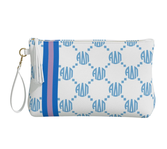 Alpha Delta Pi Print Vegan Leather Makeup Bag - Ivy Society
