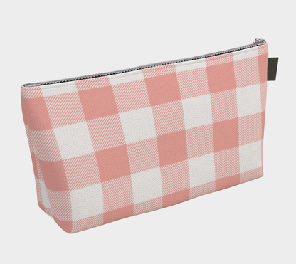 Gamma Phi Beta Personalized Gingham Makeup Bag