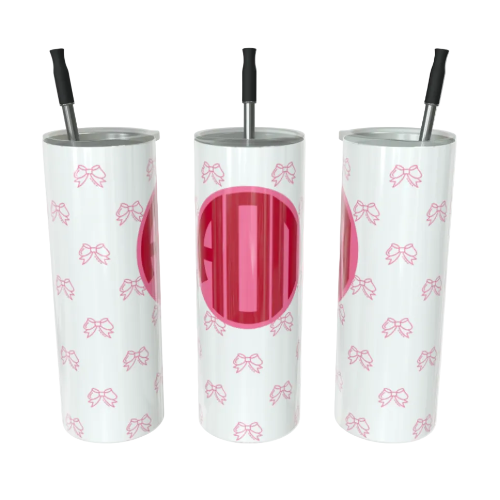 Alpha Omicron Pi Monogram Skinny Tumbler - Ivy Society