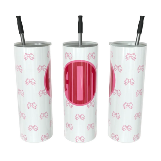 Alpha Omicron Pi Monogram Skinny Tumbler - Ivy Society
