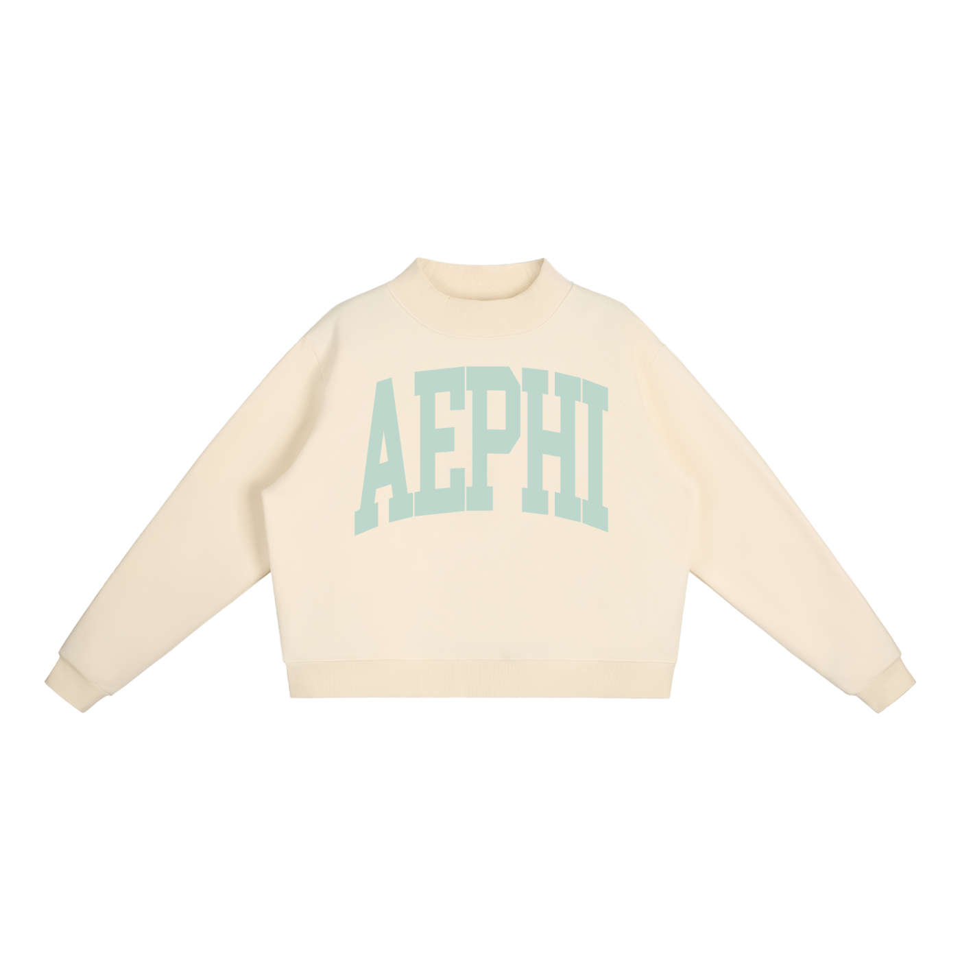 Alpha Epsilon Phi Big Mock Neck Sweatshirt - Ivy Society