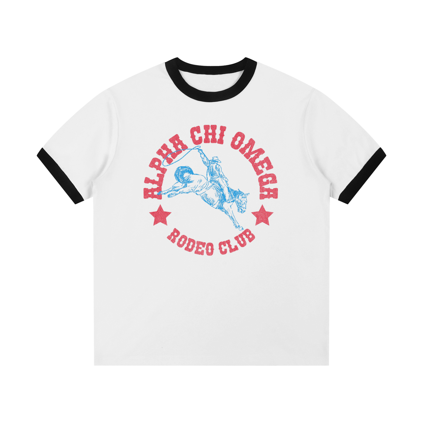 Alpha Chi Omega Rodeo Club Ringer Tee