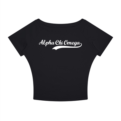 Alpha Chi Omega Off the Shoulder Tee
