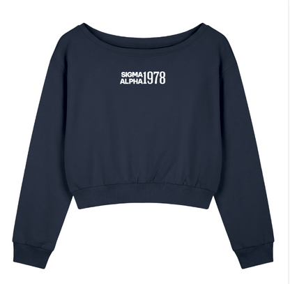 Sigma Alpha 1978 Off the Shoulder Sweatshirt
