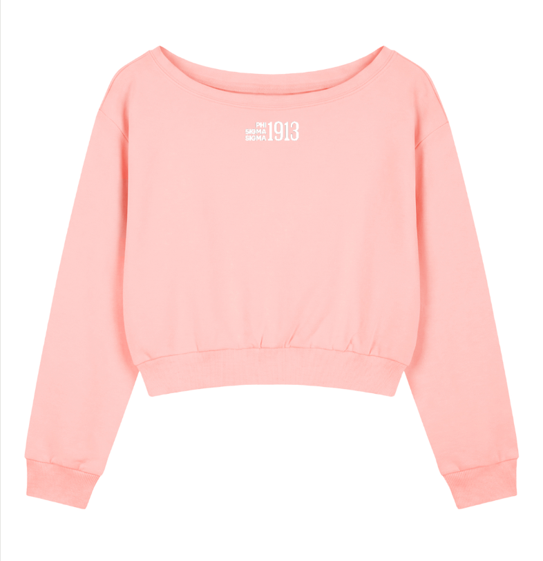 Phi Sigma Sigma 1913 Off The Shoulder Sweatshirt