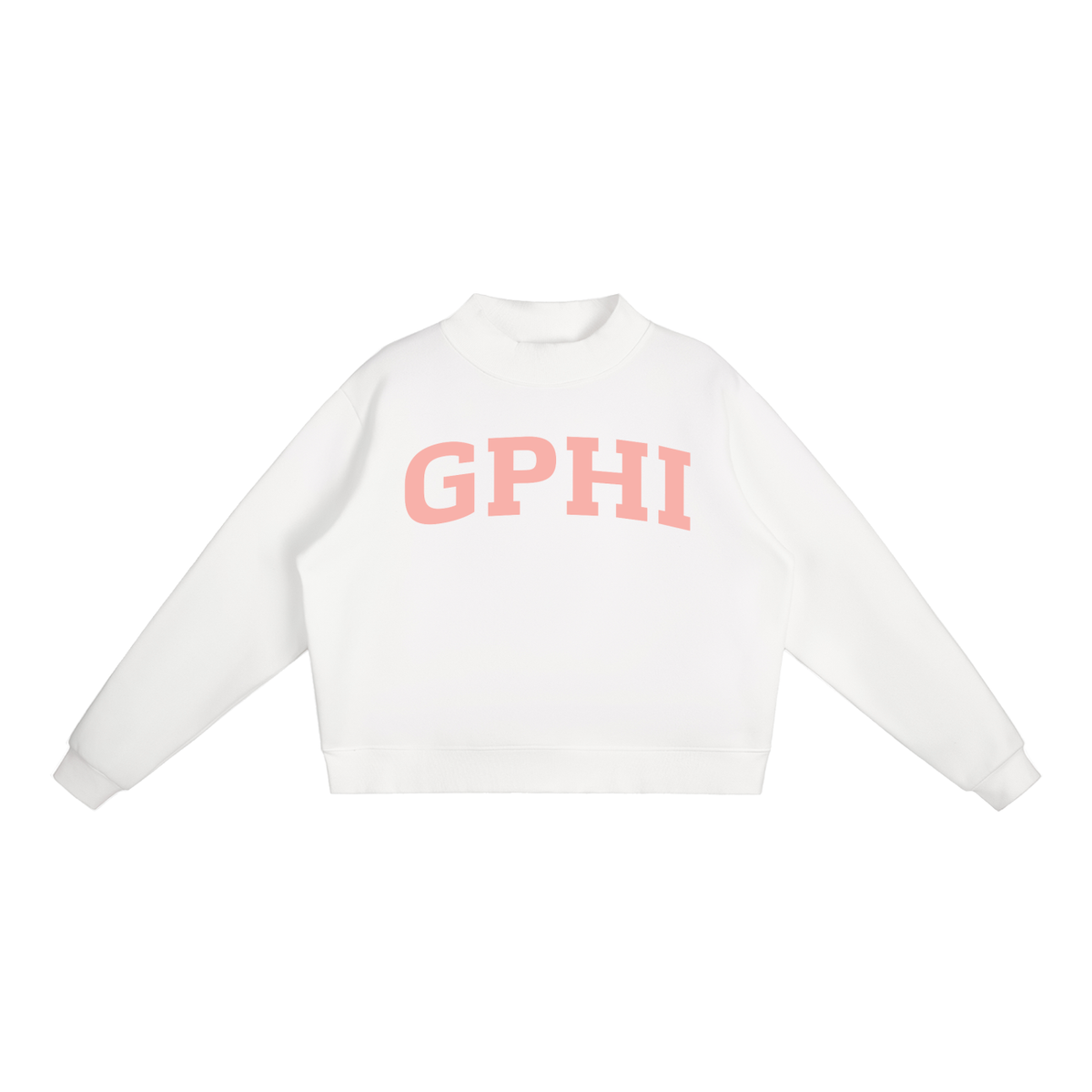 Gamma Phi Beta Blush Mock Neck Sweatshirt