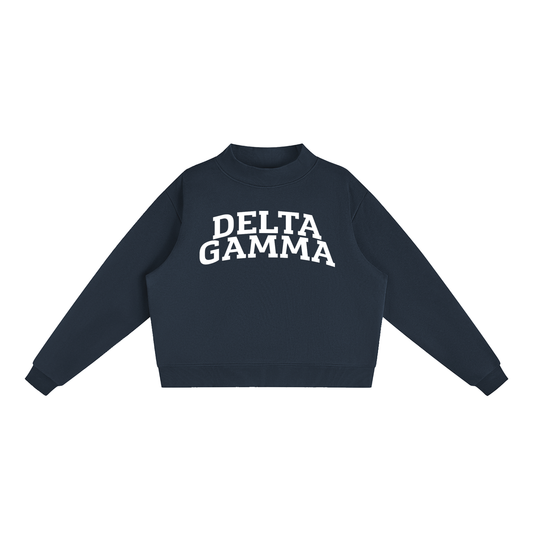 Delta Gamma Mock Neck Sweatshirt