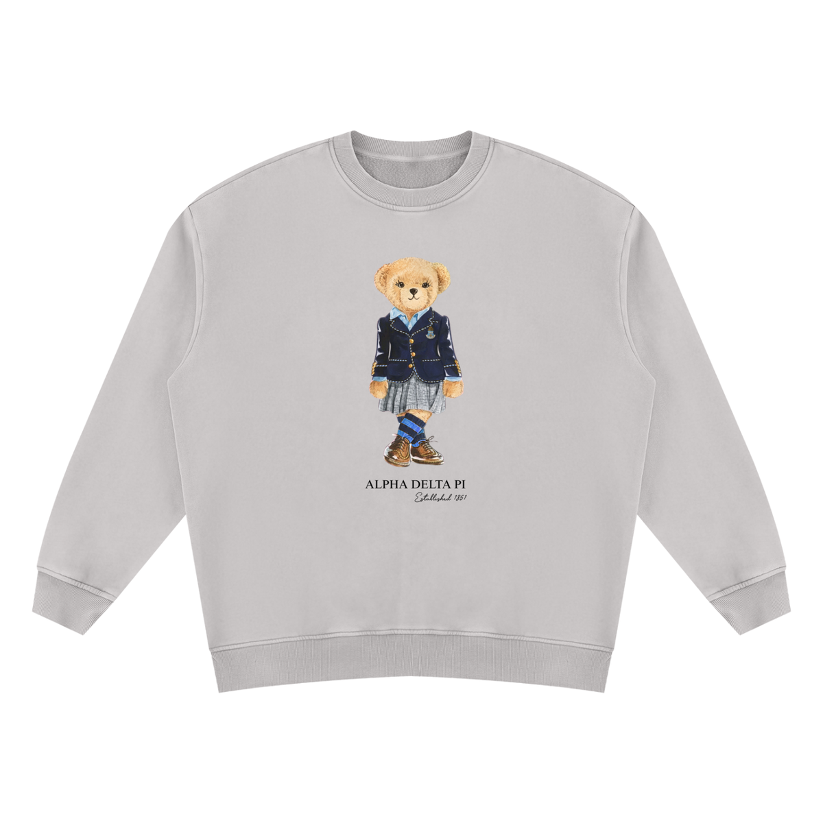 Alpha Delta Pi Sorority Bear Vintage Wash Sweatshirt