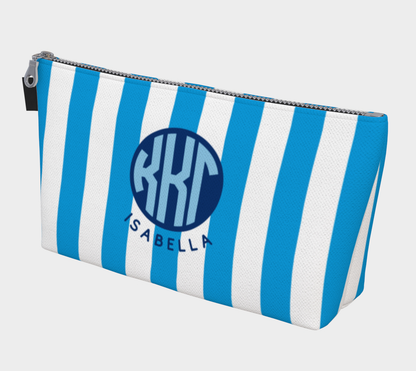 Kappa Kappa Gamma Monogram Personalized Makeup Bag