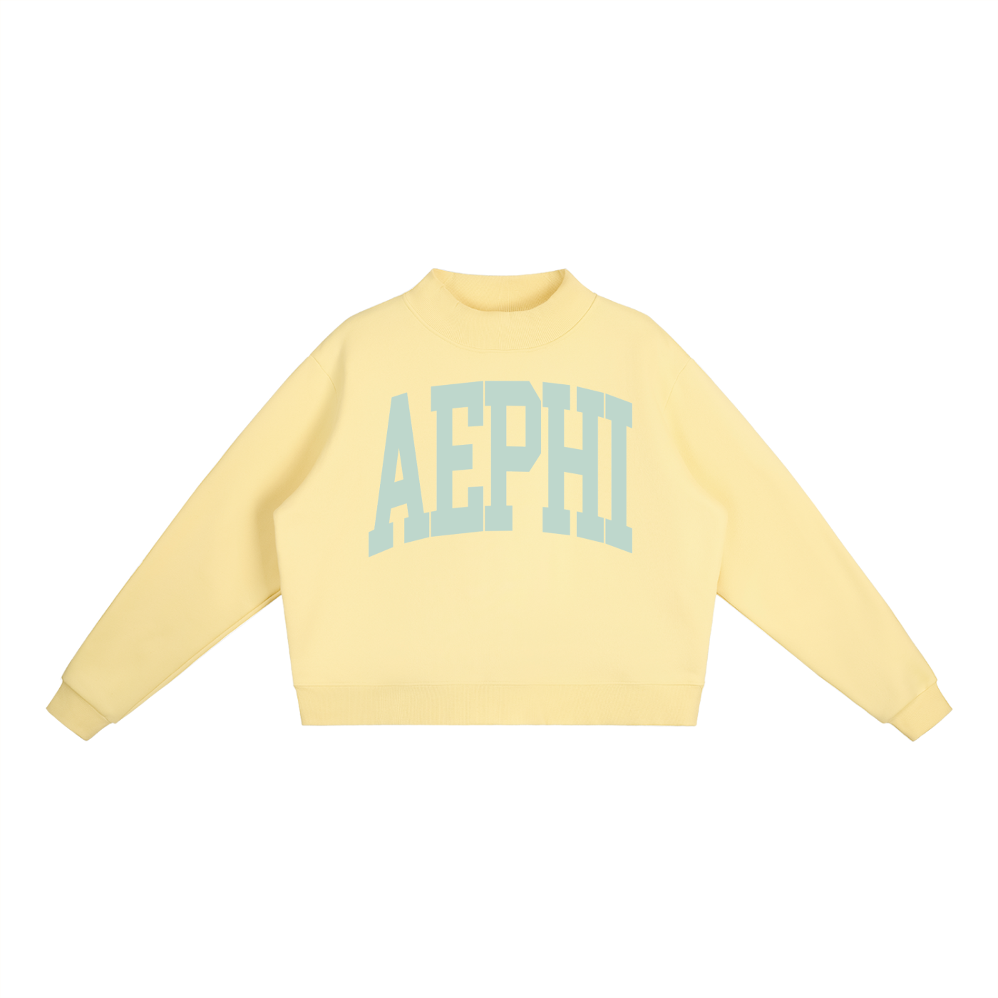 Alpha Epsilon Phi Big Mock Neck Sweatshirt - Ivy Society