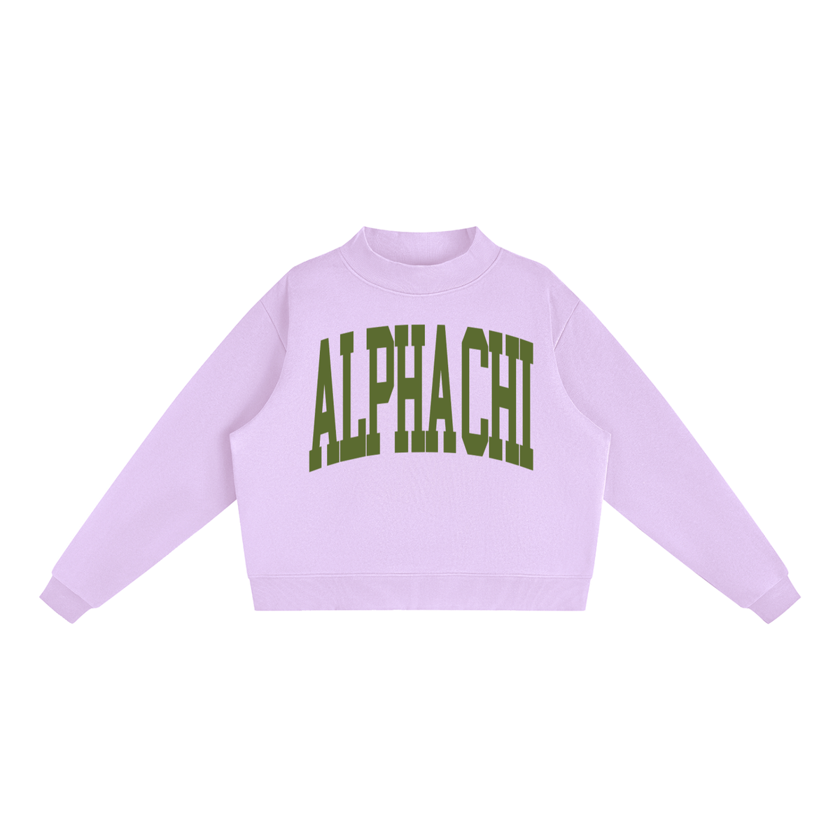Alpha Chi Omega Big Mock Neck Sweatshirt