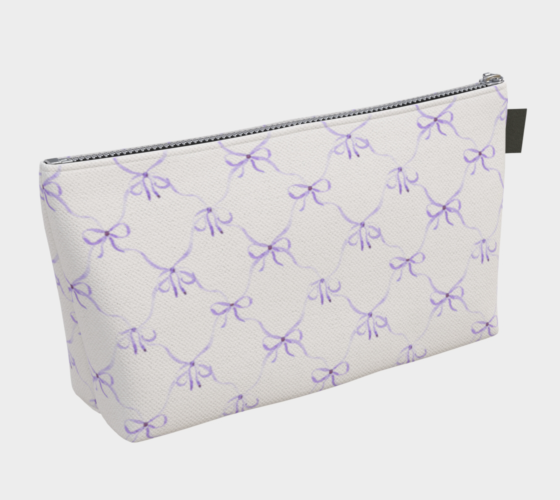 Sigma Kappa Personalized Bow Makeup Bag