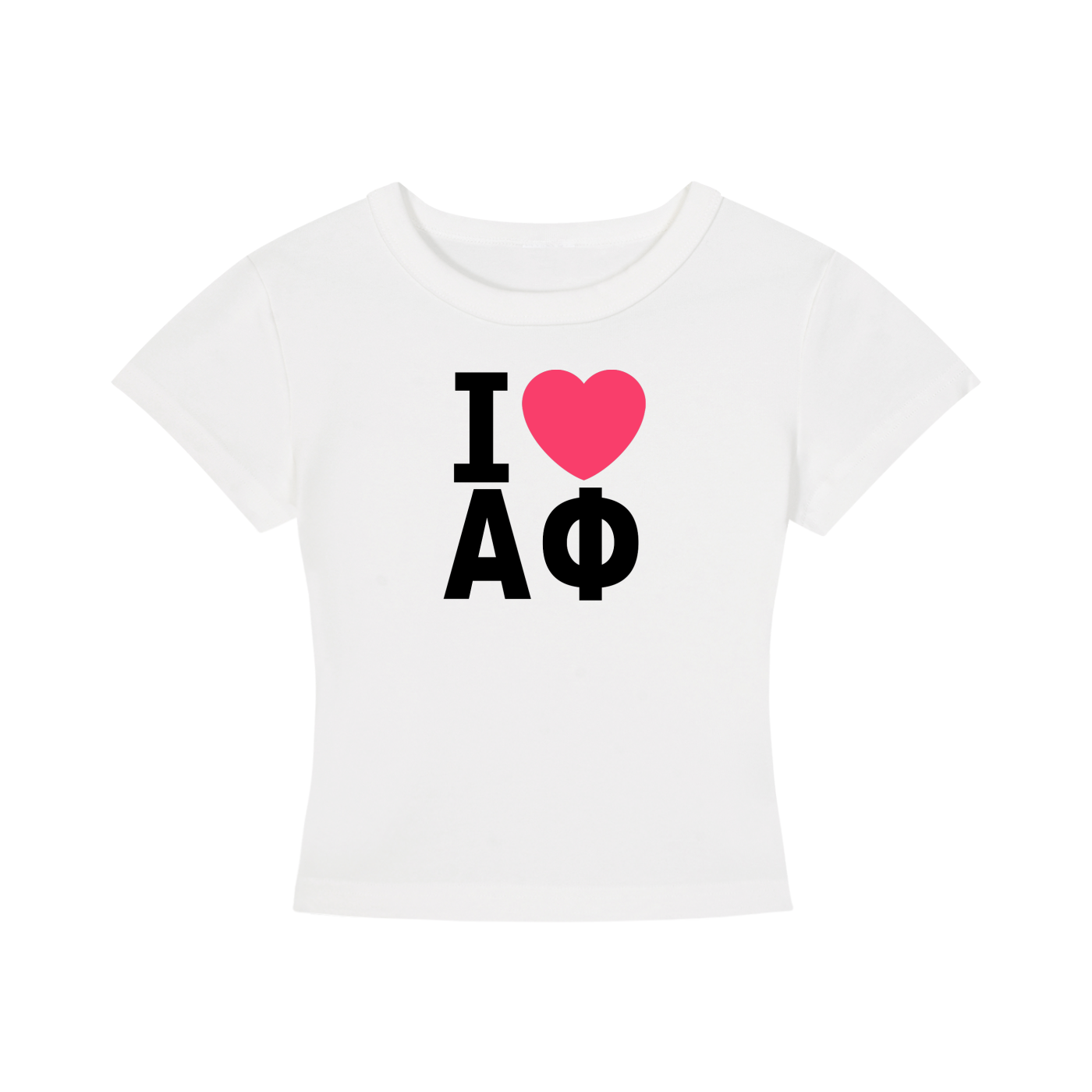 I Heart Alpha Phi Baby Tee